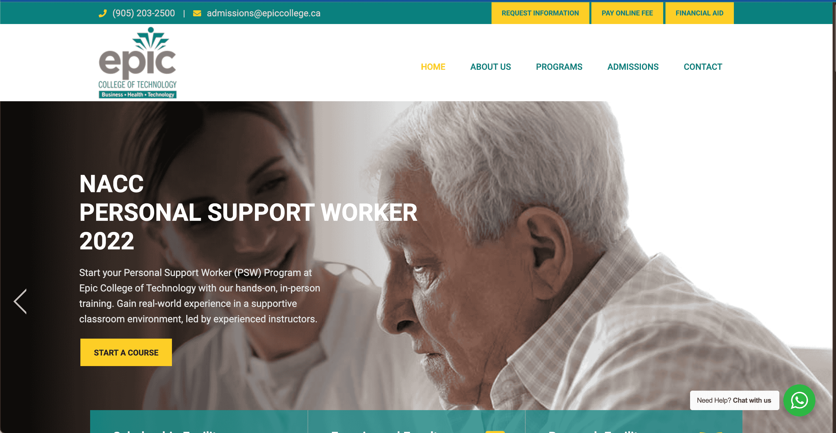 Epic College Website
